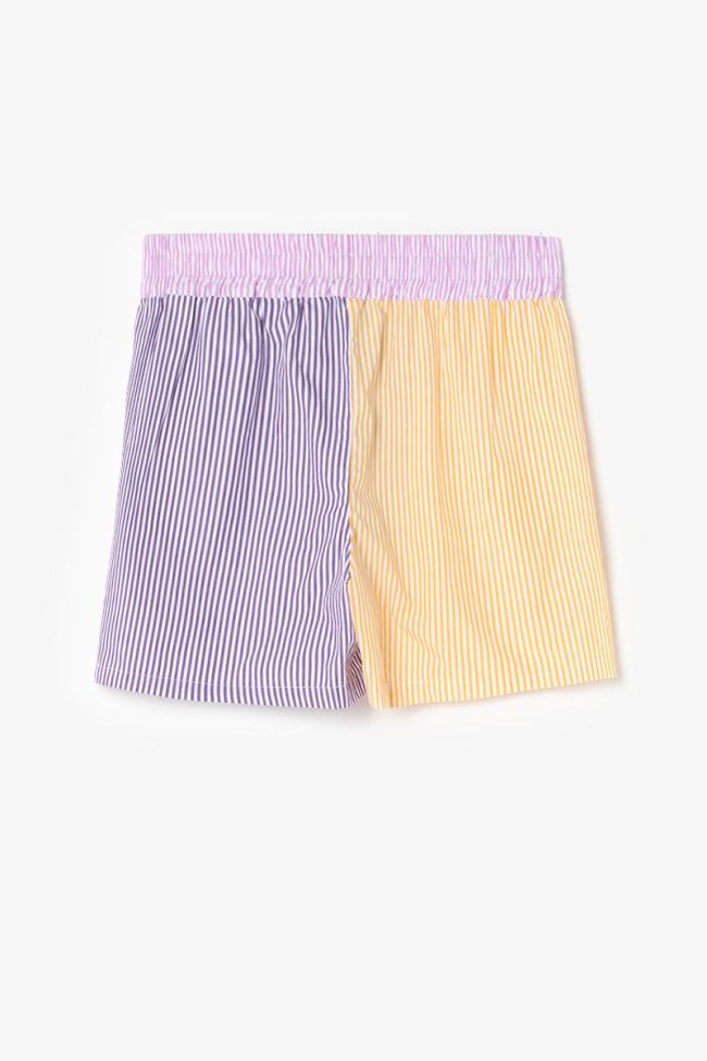 Multi-coloured striped Mexgi shorts
