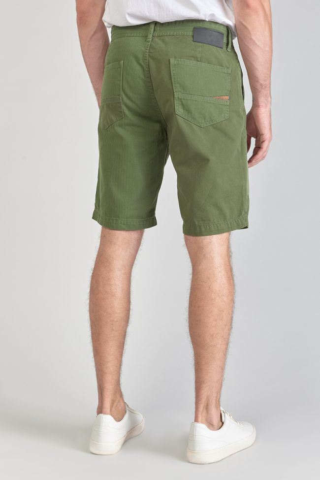 Khaki green Luberon Bermuda shorts