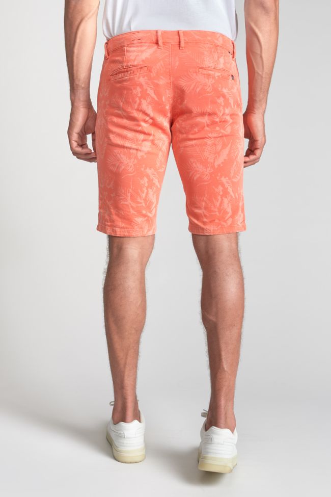 Salmon patterned Jogg Swoop chino Bermuda shorts
