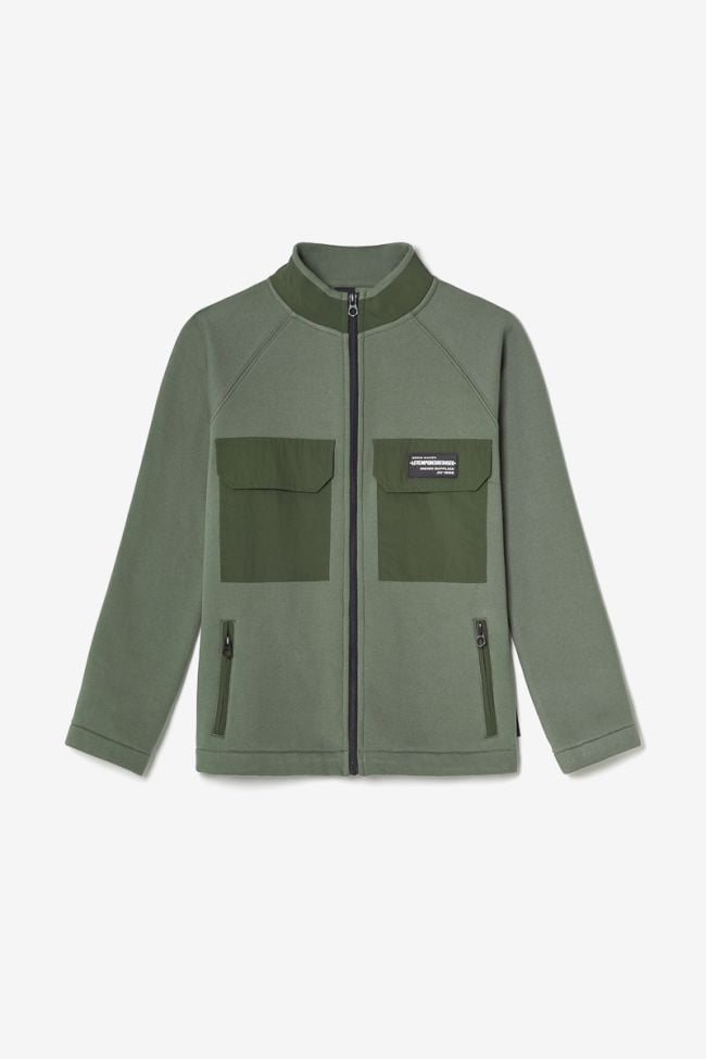 Khaki Moltobo zip-up jacket
