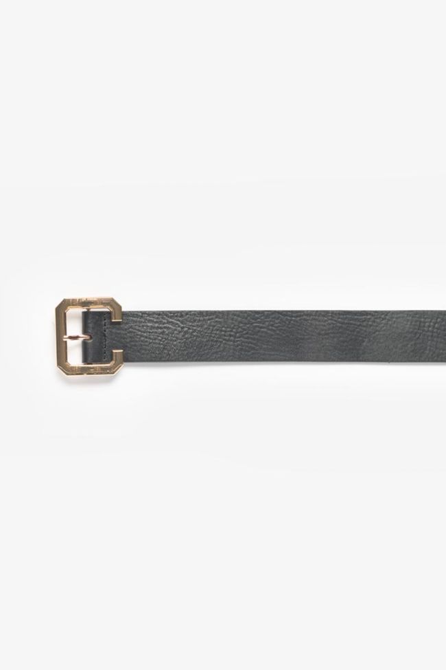 Black leather Julia belt