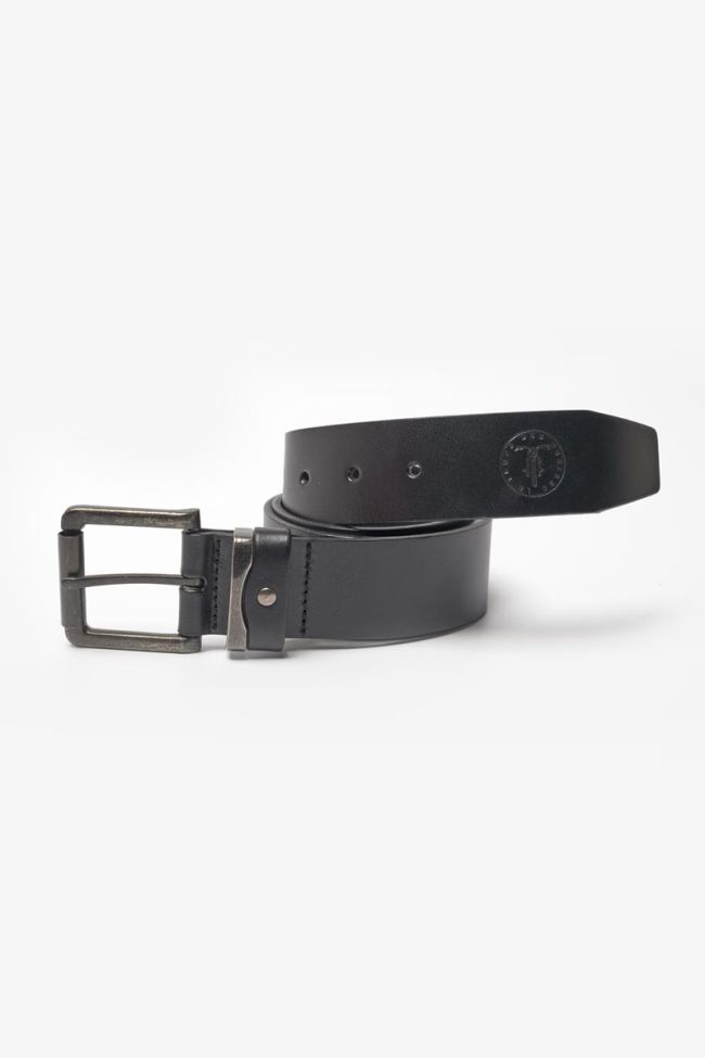 Black leather Coral belt