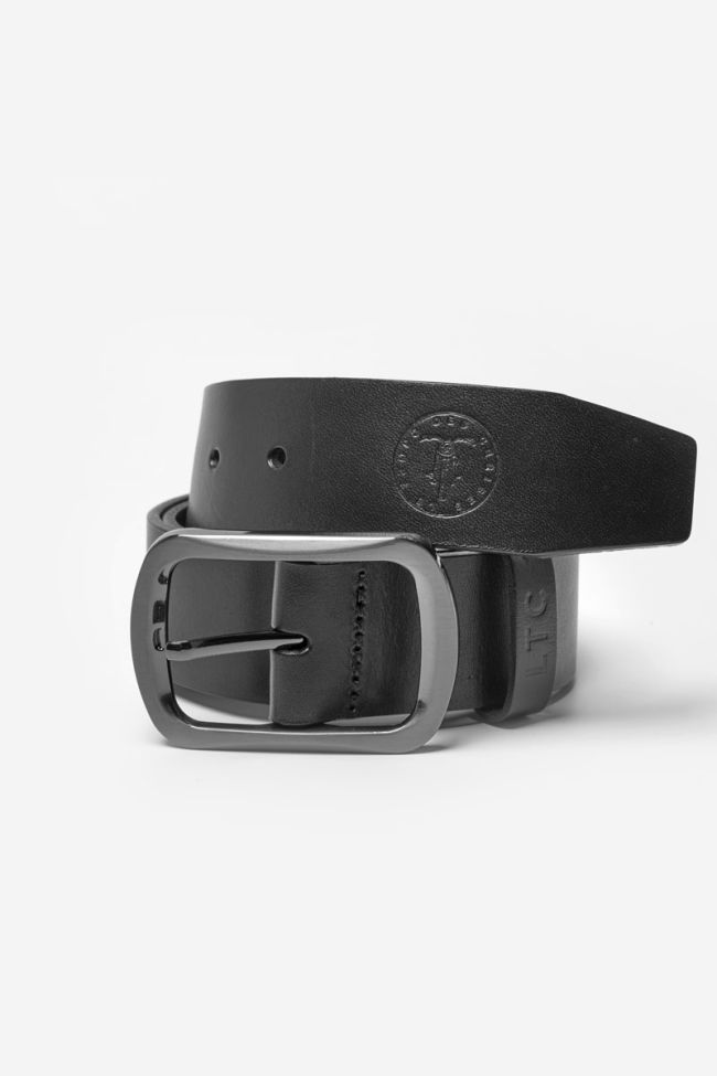 Black leather Onis belt