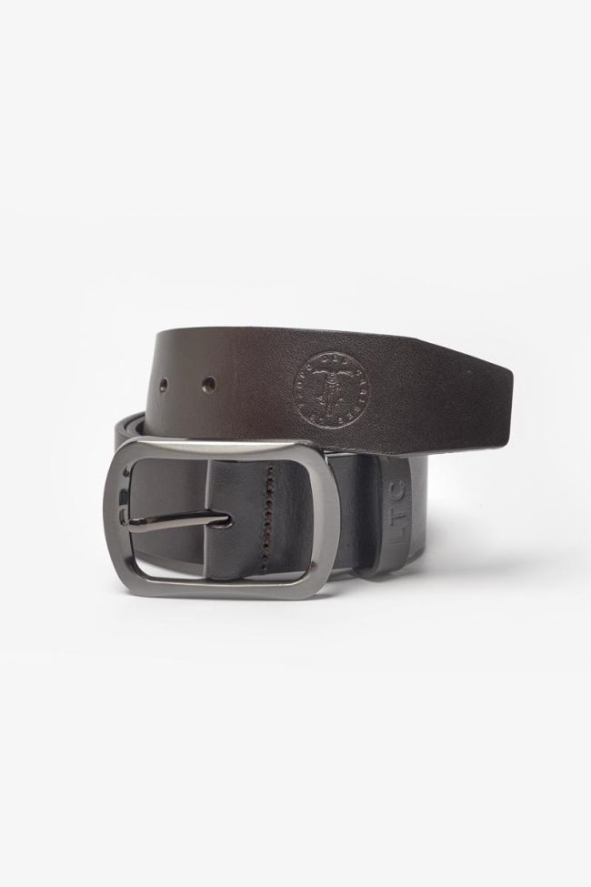 Brown leather Onis belt