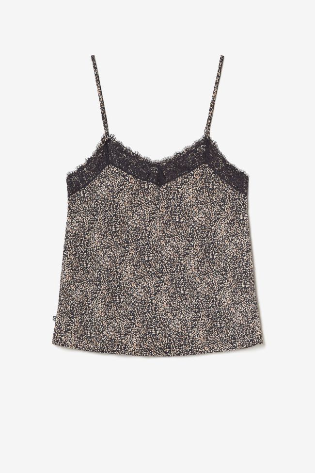 Black patterned Aneto camisole