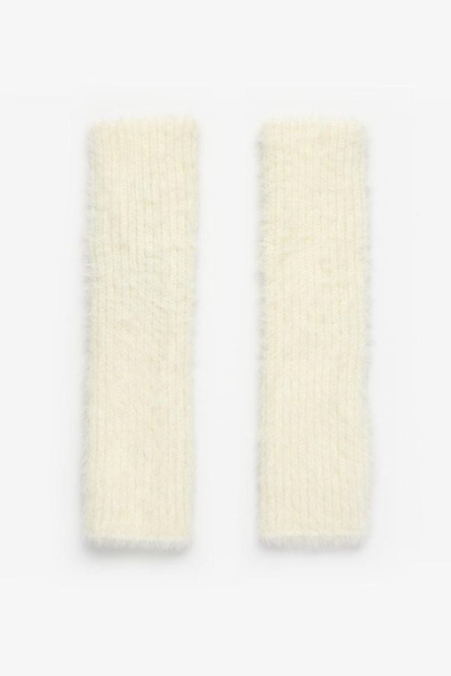 Cream Aria fingerless gloves