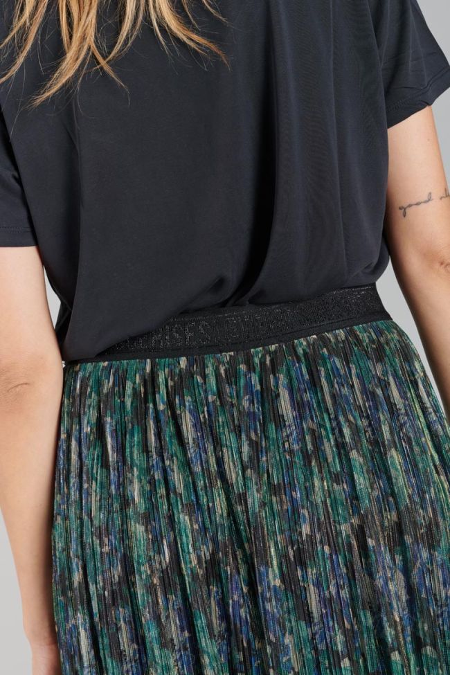 Long iridescent pine green Ayleen skirt