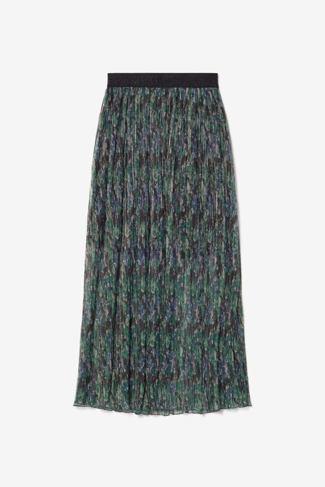 Long iridescent pine green Ayleen skirt