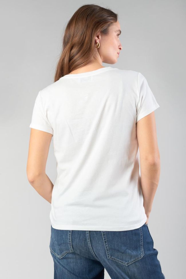 T-shirt Carole blanc imprimé