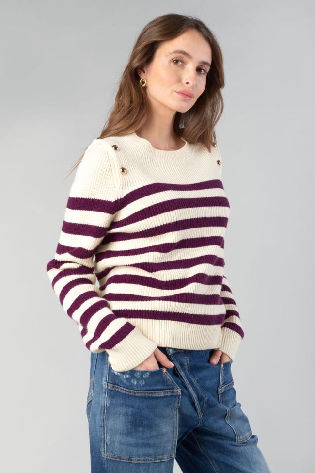 Purple striped Fania jumper