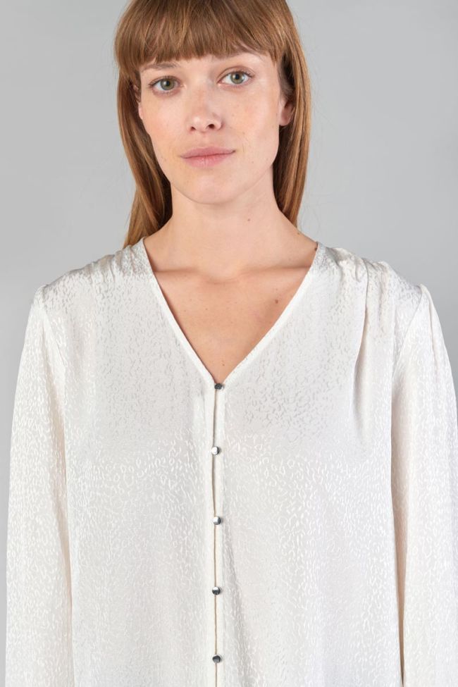 Cream jacquard Frano blouse
