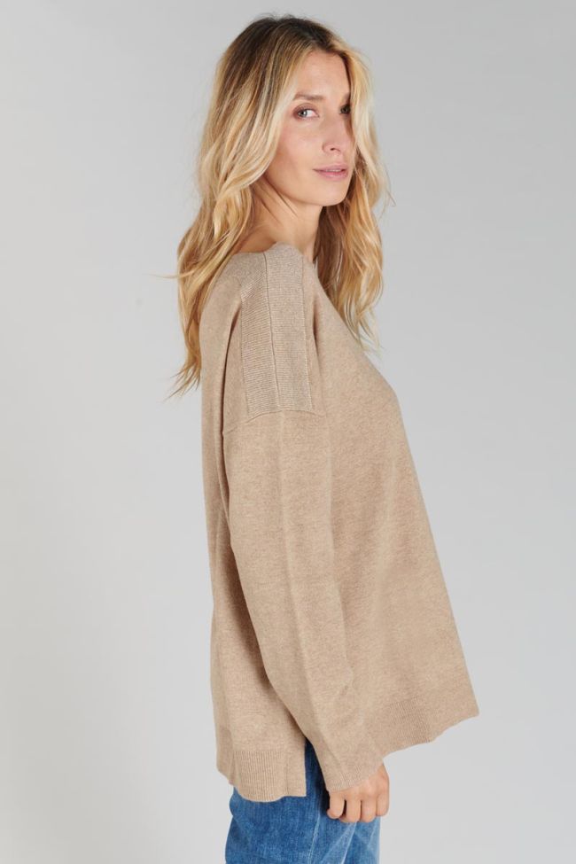 Latte alpaca wool blend Ksenia jumper