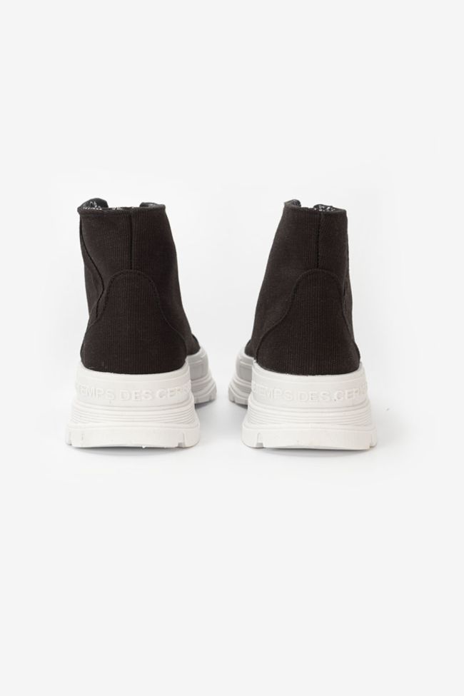 Black Lina high-top trainers