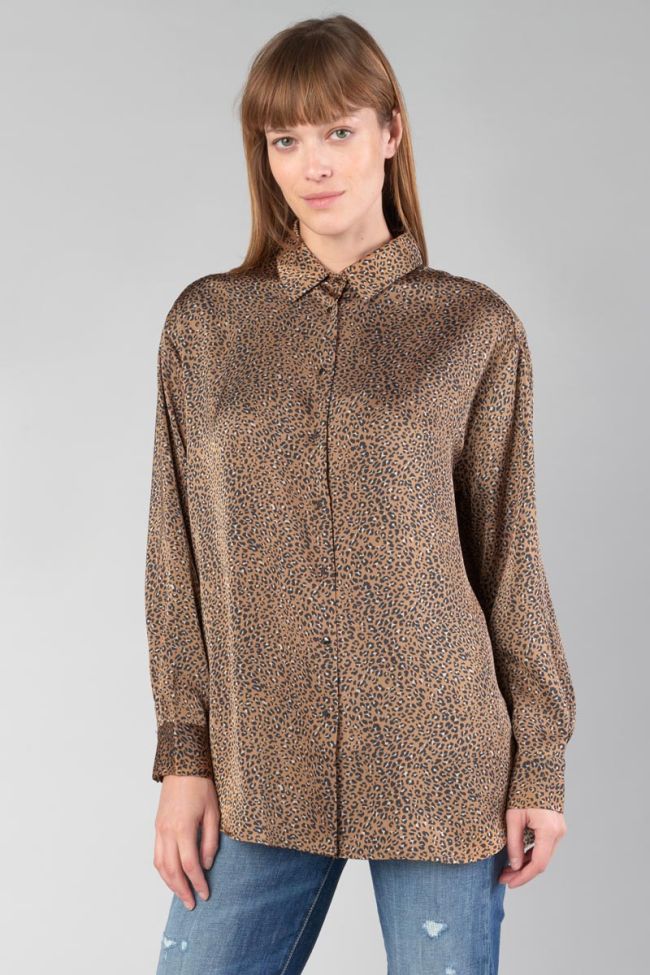 Latte leopard print Liris shirt