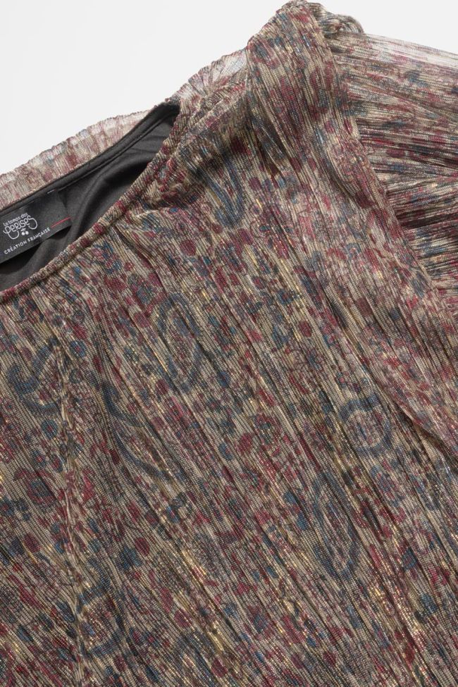 Iridescent paisley print Kiannagi blouse