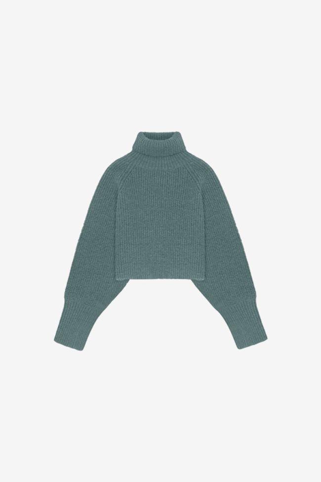 Saiagi blue-green sweater