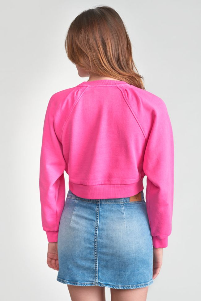 Pink Tyragi cropped sweatshirt