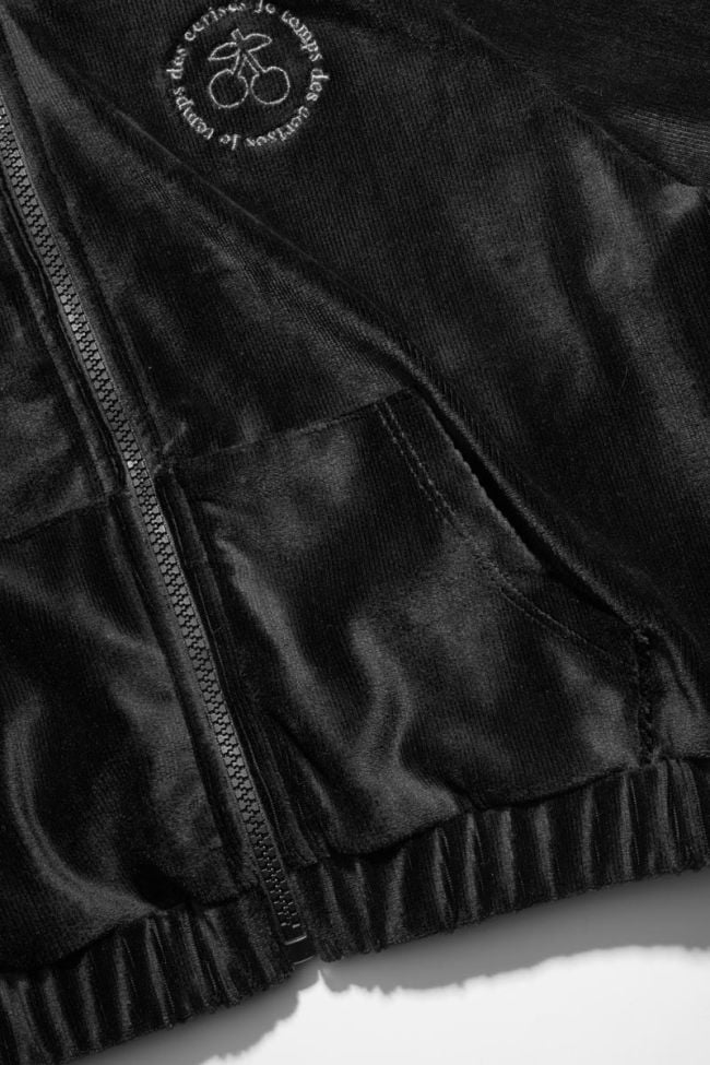 Black Zildagi zip-up jacket