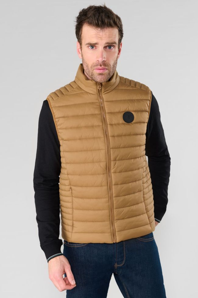 Croz beige sleeveless down jacket