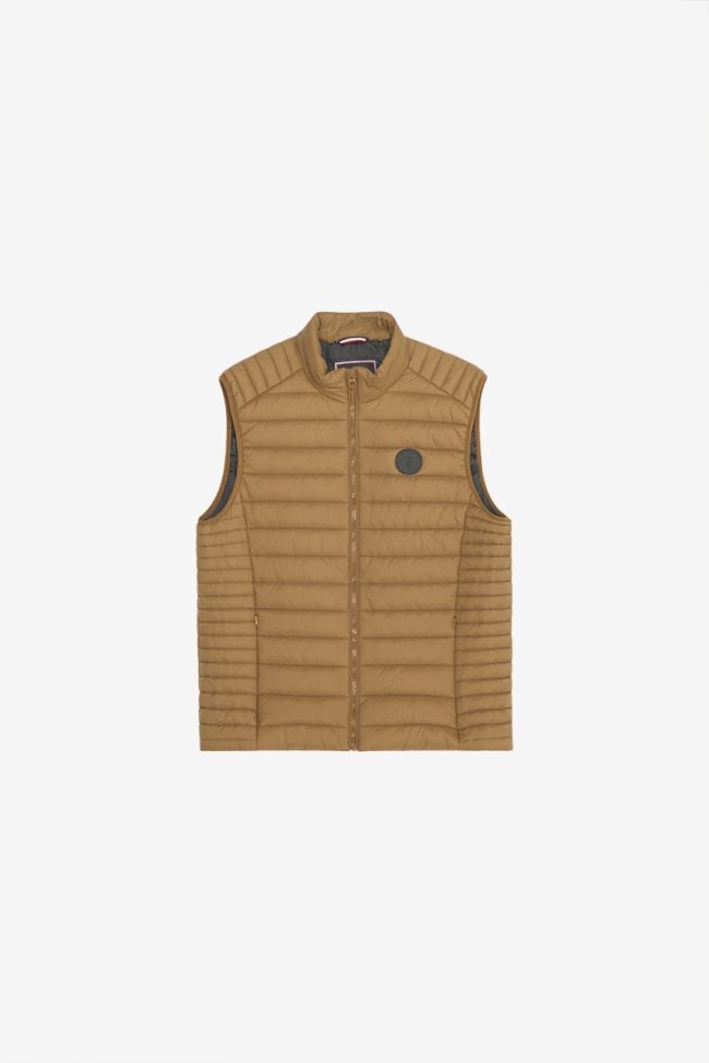 Croz beige sleeveless down jacket