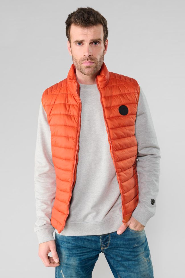 Croz orange sleeveless down jacket