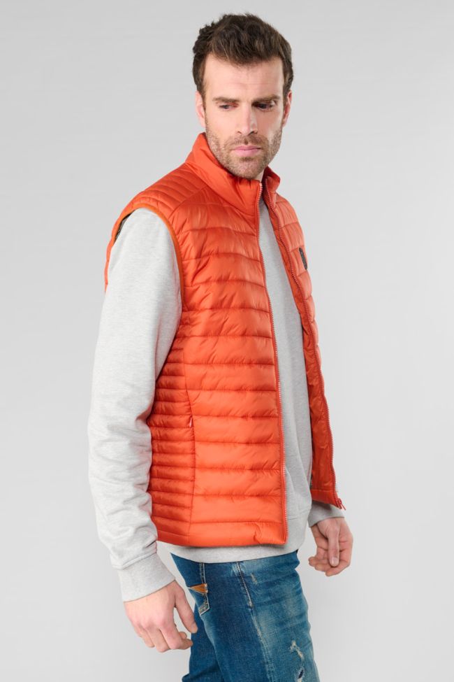 Croz orange sleeveless down jacket