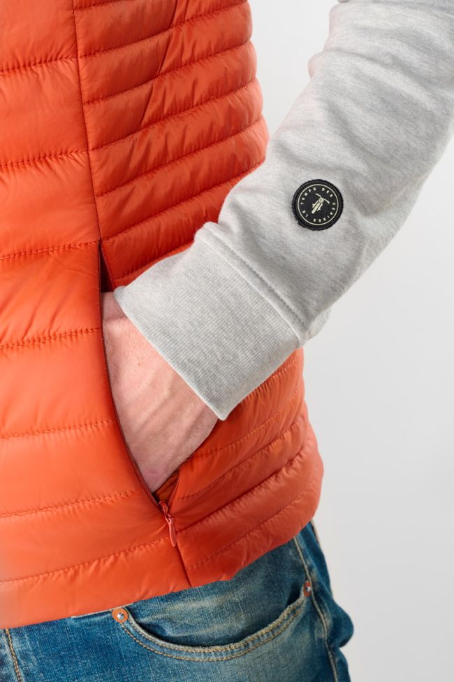 Croz orange sleeveless down jacket