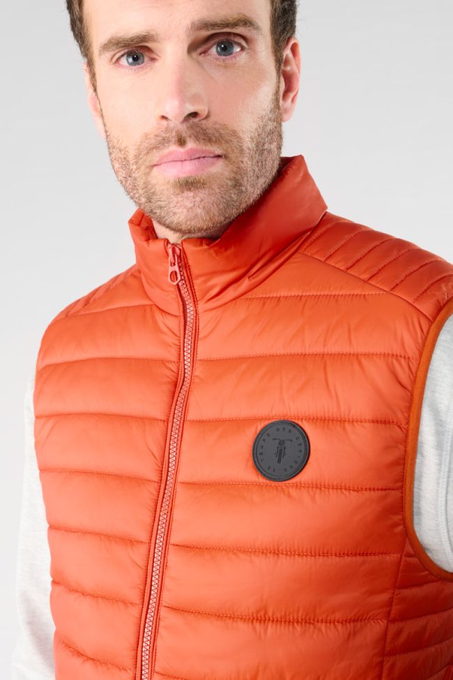 Croz orange sleeveless down jacket