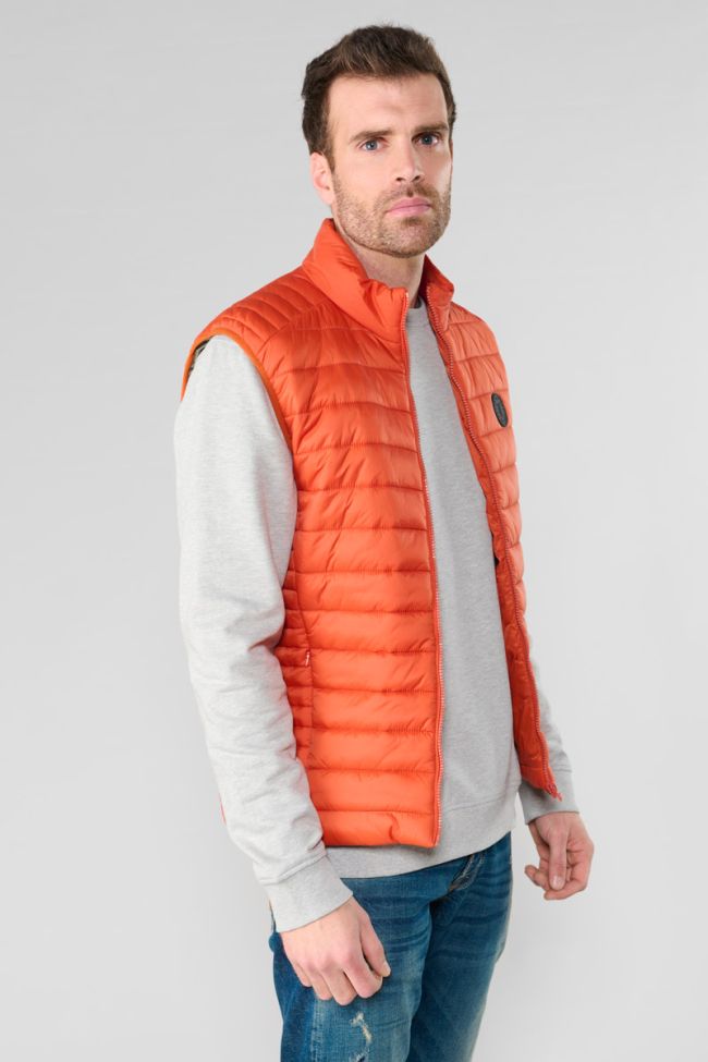 Croz orange sleeveless down jacket