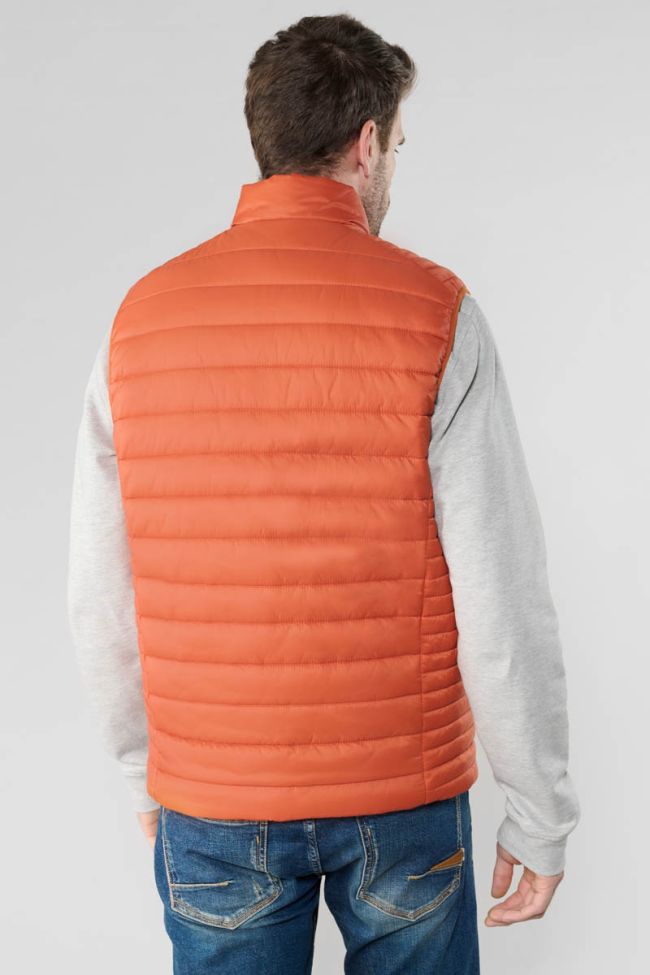 Croz orange sleeveless down jacket