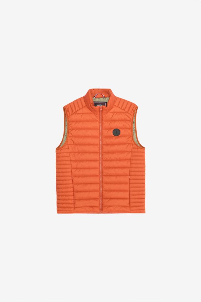 Croz orange sleeveless down jacket