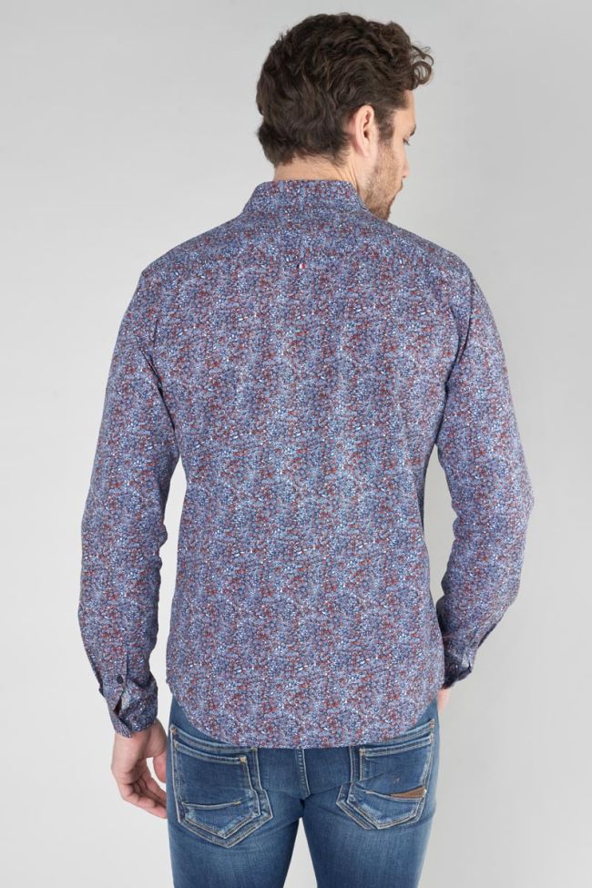 Navy blue patterned Retil shirt