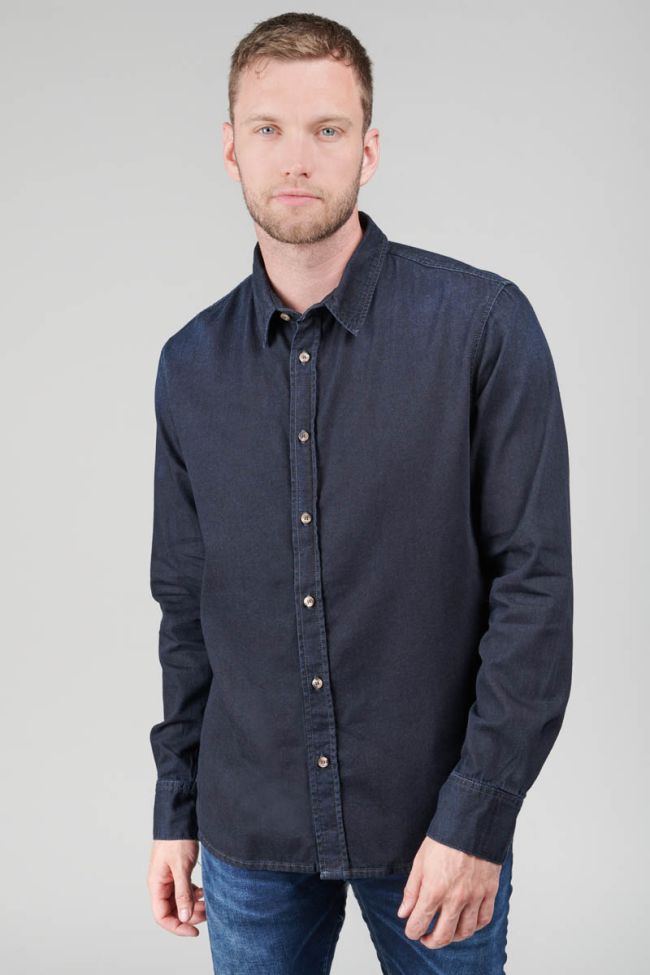 Blue-black denim Valmy shirt