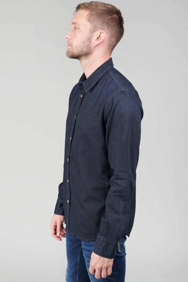 Blue-black denim Valmy shirt