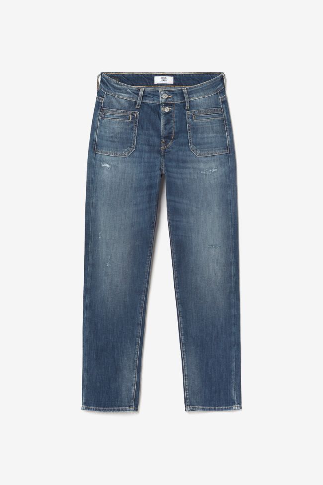Fafa 400/18 mom high waist 7/8th jeans destroy blue N°3
