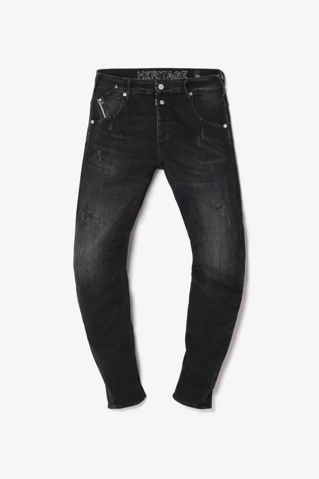Alost 900/03 tapered twisted jeans destroy black N°1