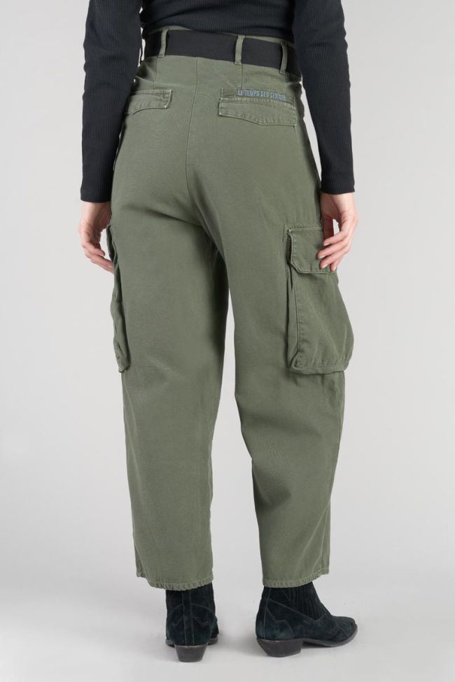 Khaki green Ambroise baggy trousers
