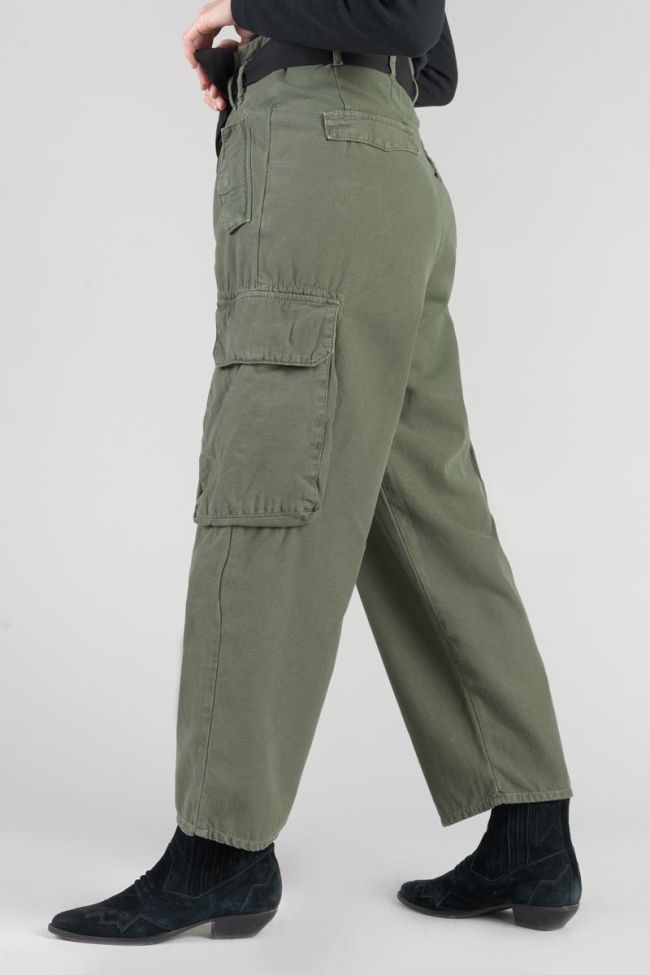 Khaki green Ambroise baggy trousers