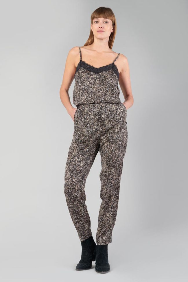 Black patterned Tage trousers