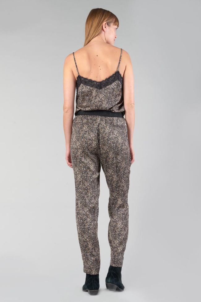Black patterned Tage trousers