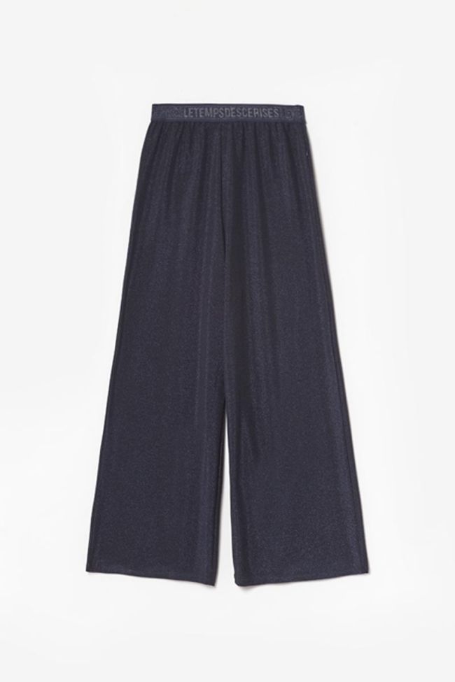 Iridescent blue Jillgi wide-leg trousers