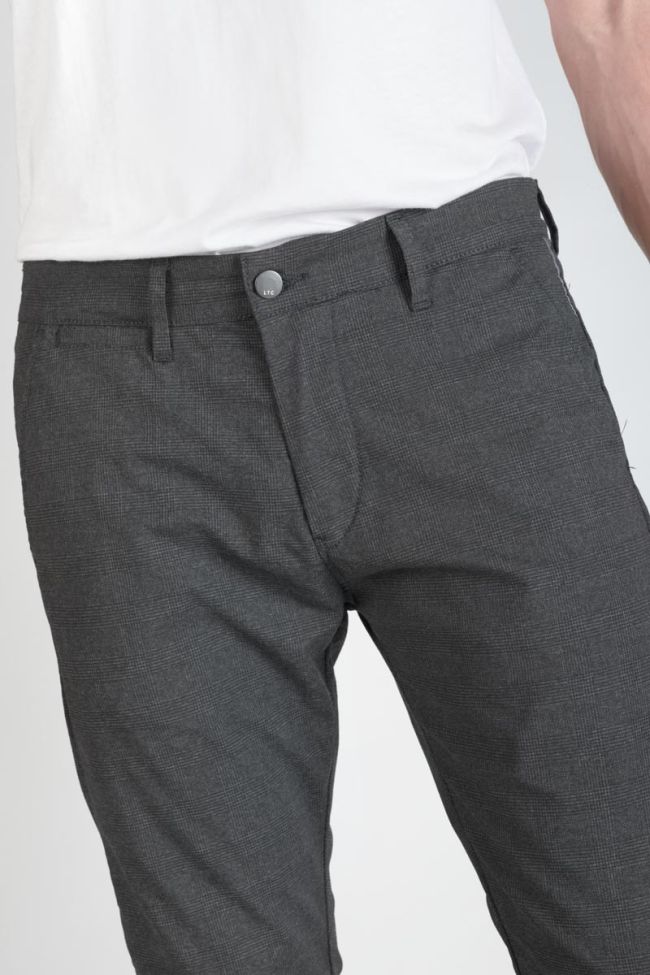 Charcoal grey checked Somma trousers