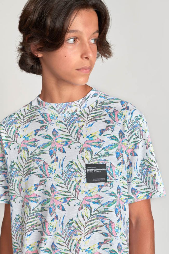 T-shirt Abelbo à motif tropical