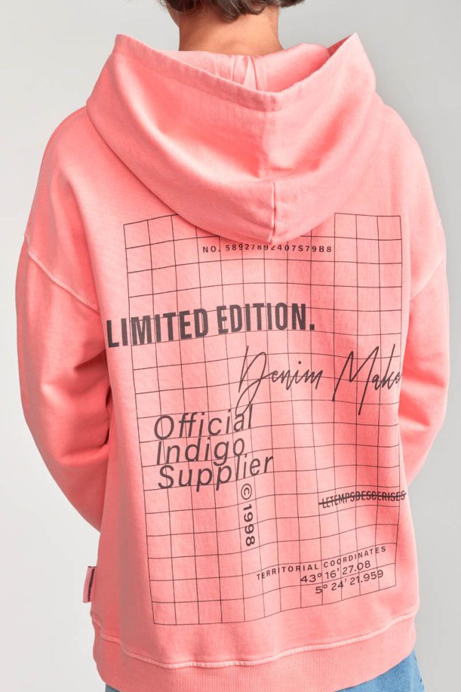 Salmon pink Anibo hoodie