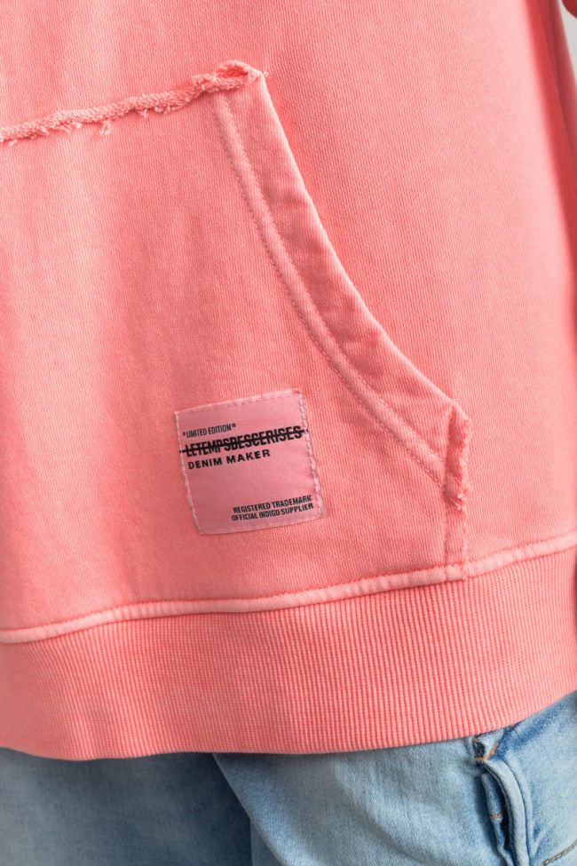 Salmon pink Anibo hoodie
