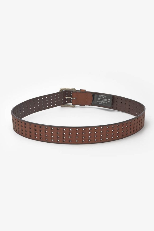 Brown leather Bartal belt