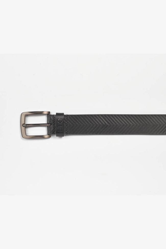 Black leather Bulis belt