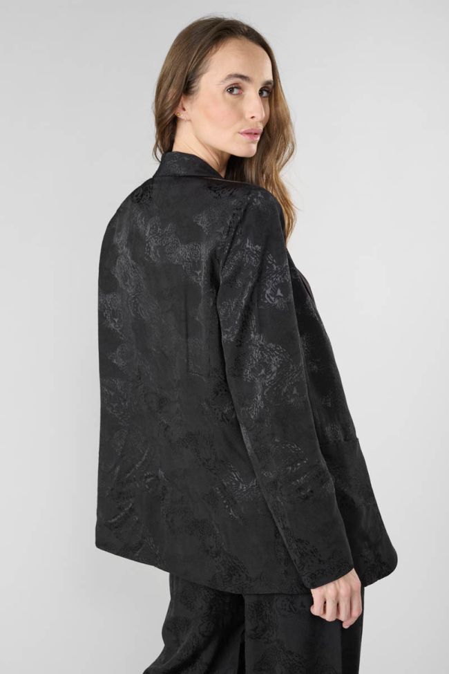 Black jacquard Cosmos jacket