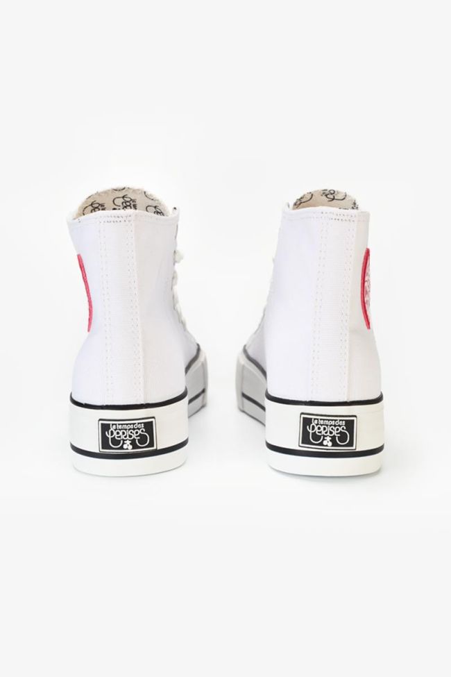 Dream white high-top sneakers