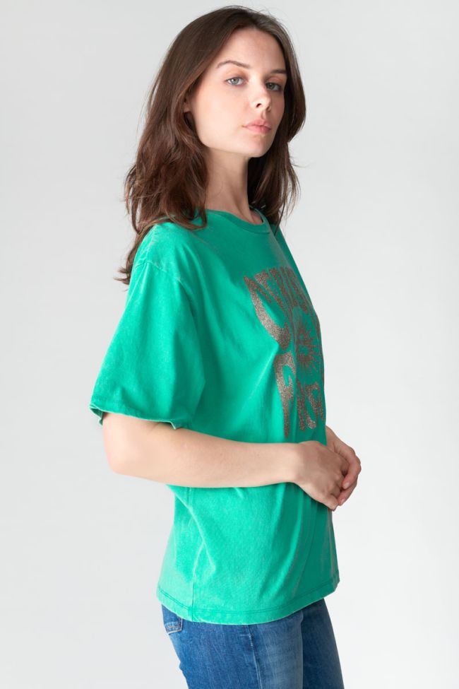 T-shirt Kathleen vert délavé
